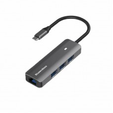 USB - концентратор Blueendless 4в1 USB Type-C, Gigabit Lan, 3xUSB 3.0